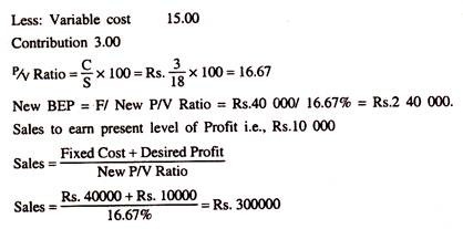 break even analysis meaning