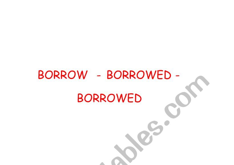 borrow definition