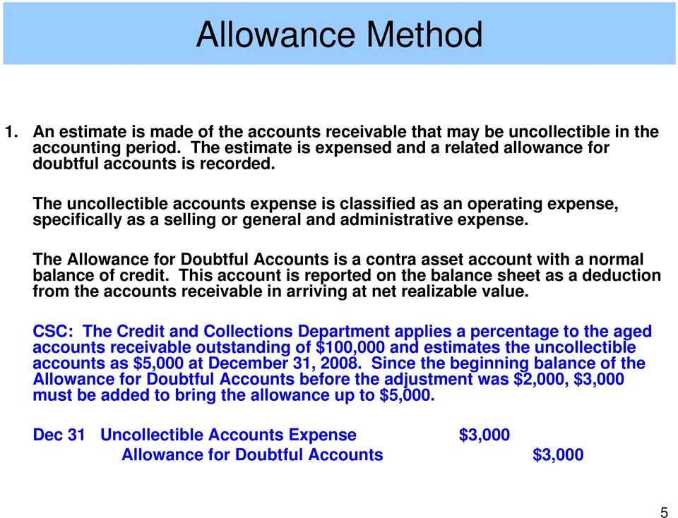 how to calculate net realizable value of receivables
