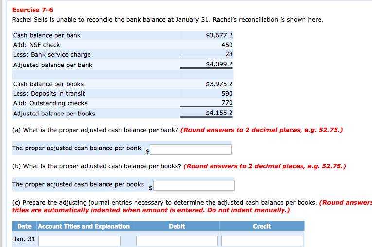 balance per bank