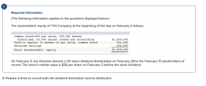 Common inventory dividend distributable — AccountingTools