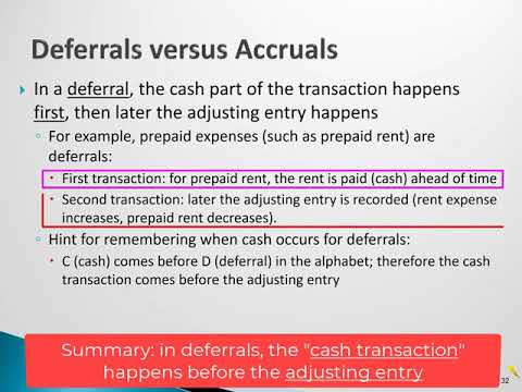 difference between accrual and deferral