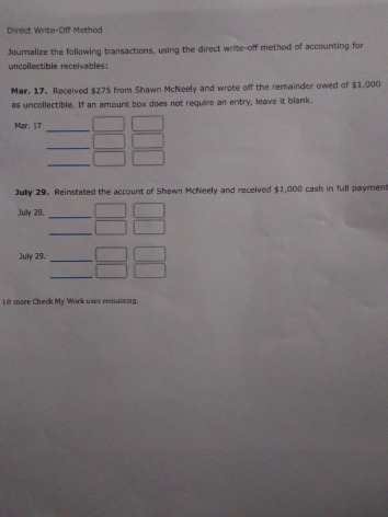 Direct Write Off Method Definition | Personal Accounting