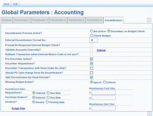 x encumbrance accounting